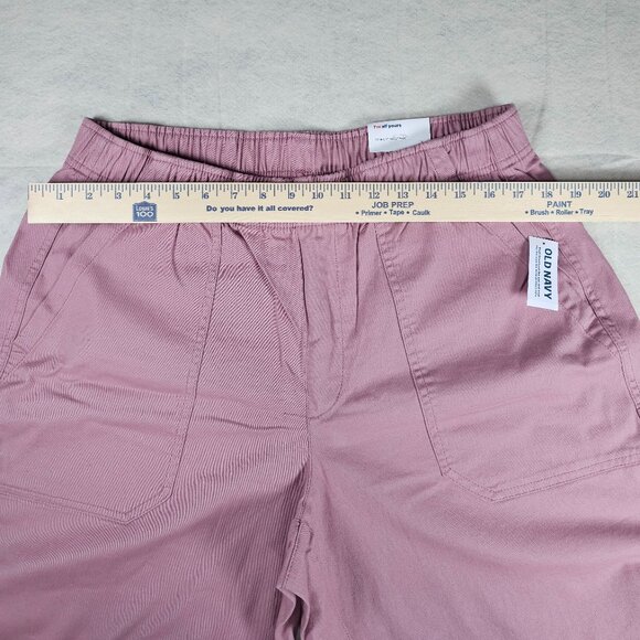 NEW Old Navy Rose Pink Comfort Waistband Ankle Pants Women's – Size Large - Picture 6 of 8